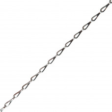 PATENT-KETTING MESSING VERCHROOMD 10.4 X 0.3 MM