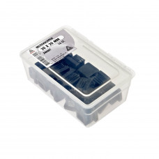 INSTEEKDOPPEN ZWART 20 X 20 MM (16 ST) INSTEEKDOPPEN ZWART 20 X 20 MM (16 ST)