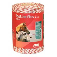 SCHRIKDRAAD AKO TOPLINE PLUS WIT/ROOD 3 X 0.30 TRICOND 300 METER