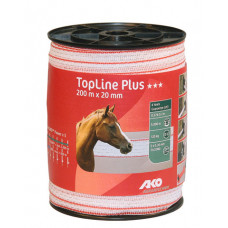 SCHRIKLINT AKO TOPLINE PLUS WIT/ROOD 2 CM 200 METER