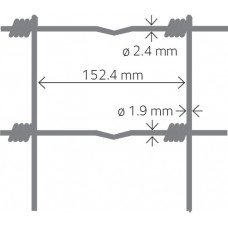 SCHAPENGAAS LICHT OVIS CRAPO 100 CM 9 DRAADS 2.4/1.9