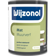 WIJZONOL MUURVERF MAT BASIS WIT 1 LITER WIJZONOL MUURVERF MAT BASIS WIT 1 LITER