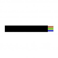 RONDSNOER 3 X 1.5 MMï¿½ ZWART 1 METER