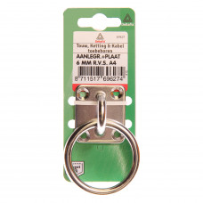 AANLEGRING MET PLAAT RVS-A4 ï¿½ 6 MM