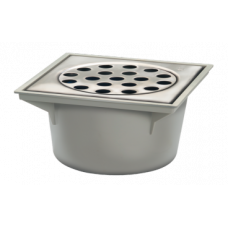 VDB PUTHUIS + RVS ROOSTER 20 X 20 CM OU75