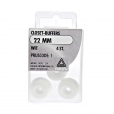 CLOSET-BUFFERS WIT Ø 22 MM (4 ST)