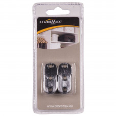 STOREMAX DRAGERS GARDEROBESTANG CHROOM (2 ST)