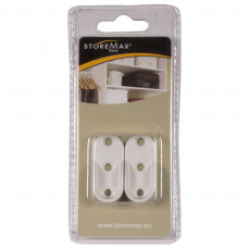 STOREMAX DRAGERS GARDEROBESTANG WIT (2 ST)