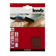 KWB SCHUURSTROOK HOUT & METAAL 115 X 100 MM K40 (5 ST)