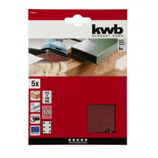 KWB SCHUURSTROOK HOUT & METAAL 115 X 100 MM K120 (5 ST)
