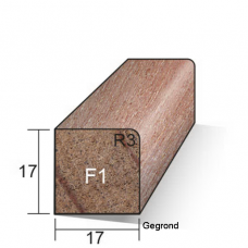 GLASLAT MERANTI F1 GEGROND 17 X 17 X 4600 MM