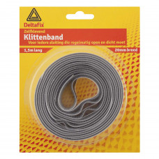 KLITTENBAND ZELFKLEVEND GRIJS 20 MM X 1.5 METER