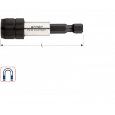 BITHOUDER OPTI 1/4'' E6.3X60 MAGNEET SNELSPANSYSTEEM
