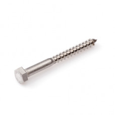 HOUTDRAADBOUT RVS-A2 SW-10 DIN571 6 X 60 MM (200) HOUTDRAADBOUT RVS-A2 SW-10 DIN571 6 X 60 MM (200)