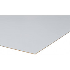 HARDBOARD (LAKBOARD) 1 KANT WIT GESPOTEN 244 X 122 CM 3 MM