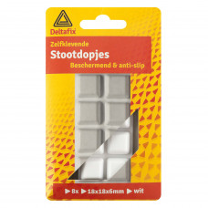 STOOTDOPJES WIT 18 X 18 X 6 MM (8 ST)