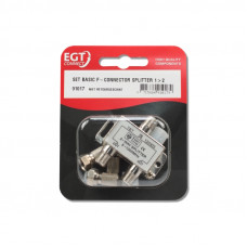 COAX SPLITTER F-CONNECTOR 1 > 2
