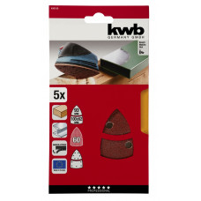 KWB SCHUURDRIEHOEK HOUT & METAAL PSM K60 (5 ST)