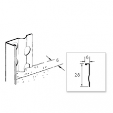 STUCSTOPPROFIEL 1216 6 MM 270 CM