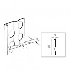 STUCSTOPPROFIEL 1236 3 MM WIT 270 CM