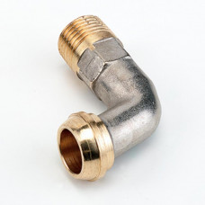 PLIEGER AANSLUITBOCHT 90° VERNIKKELD 1/2"BU